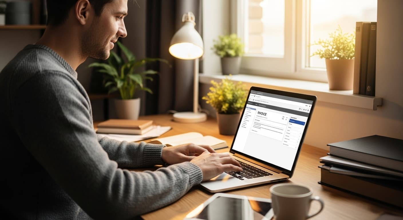 Apercu mobile de la liste de factures et des statuts de paiement